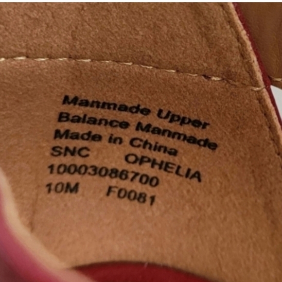 STYLE & CO Ophelia Open Toe Red Heel Sandals Size 10 - Picture 8 of 8